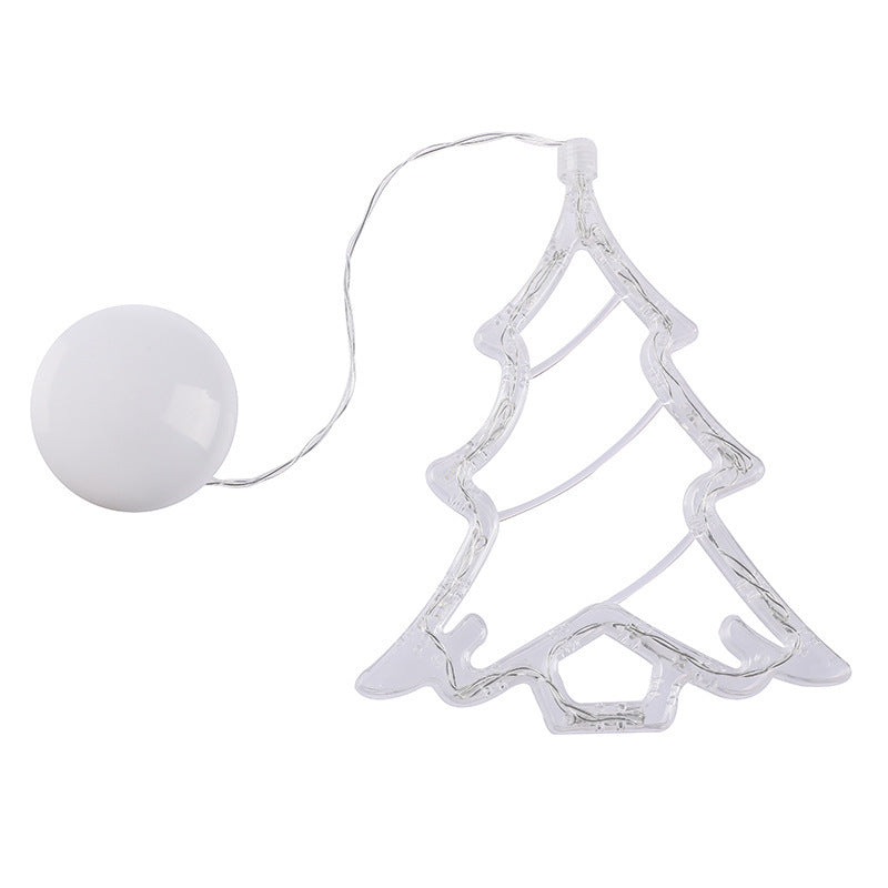 Christmas LED Suction Cup Chandelier Santa Claus Elk Snowman Lights Holiday Party Window Decor Lamps Battery Powered anassiri.com