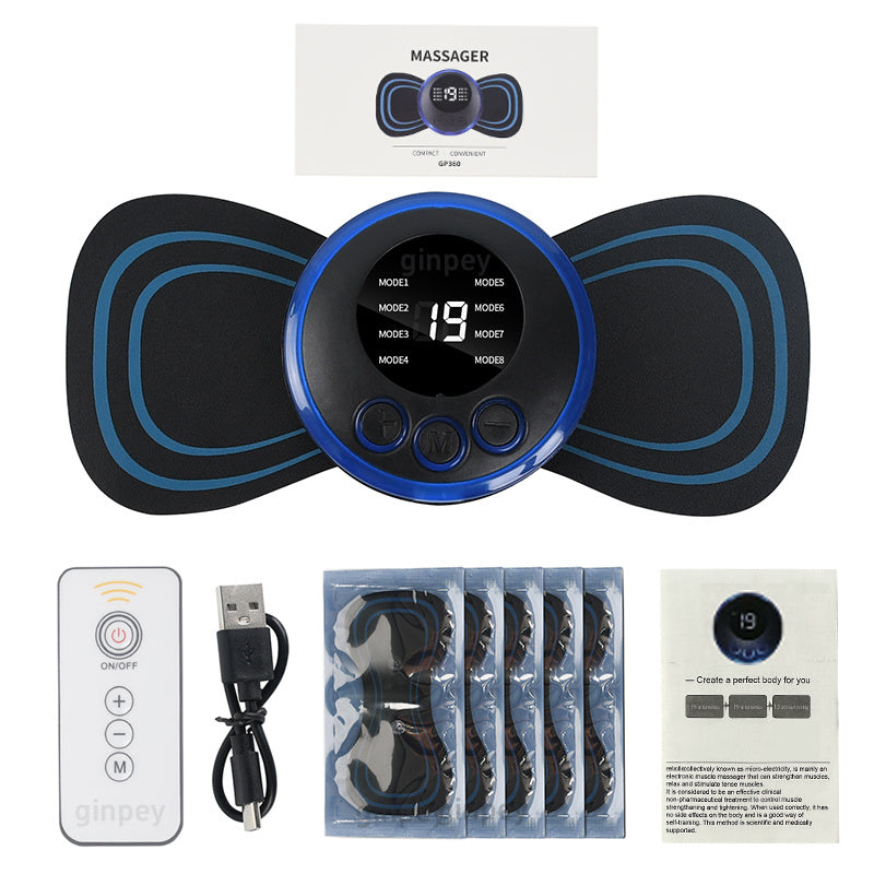 Mini Massage Patch Cervical Massager Shoulder And Neck Massager EMS Portable Pulse Smart Massage Patch 8 Modes 19 Gears anassiri.com