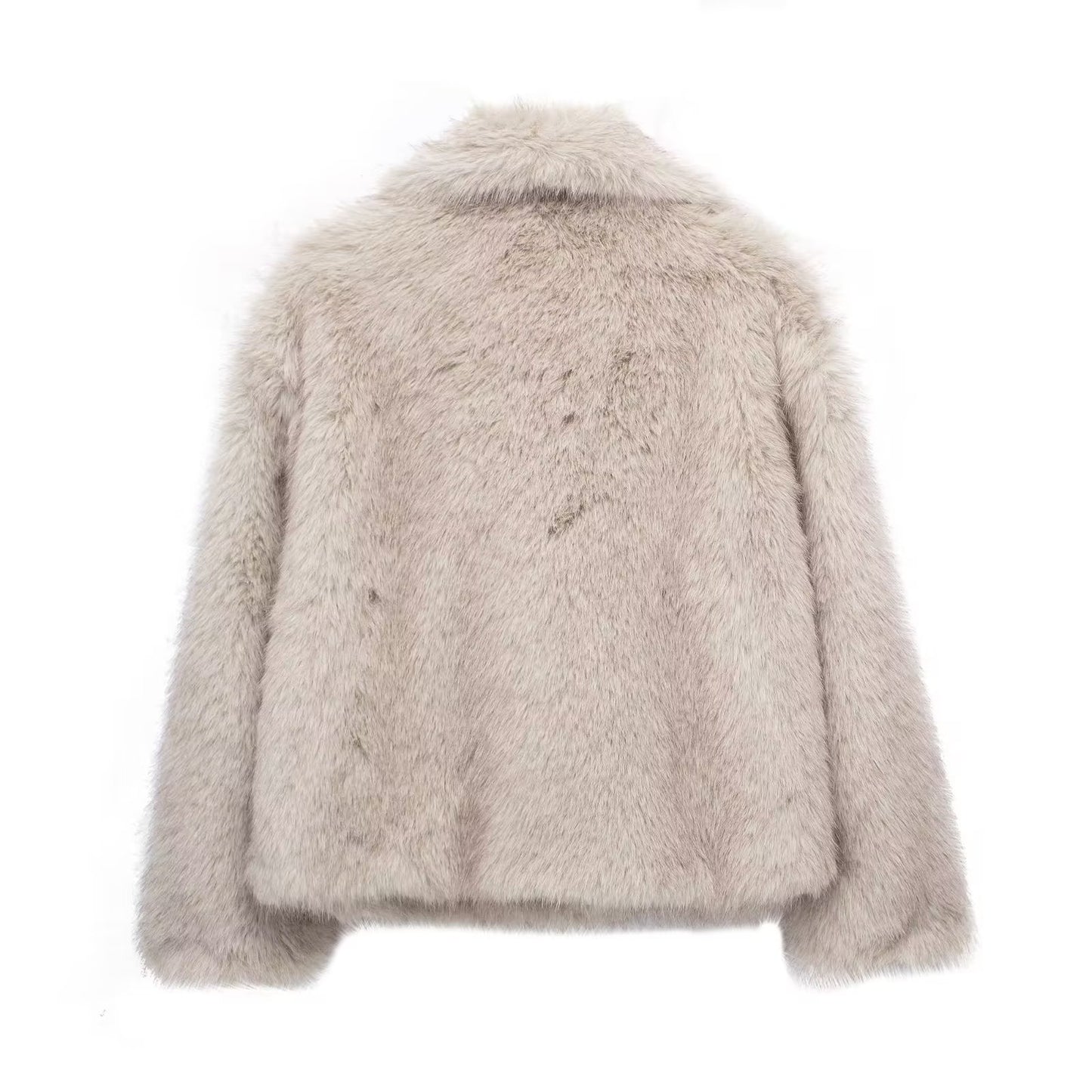 Winter Plush Lapel Coat - Thickened Casual Long Sleeve Outerwear for Women anassiri.com