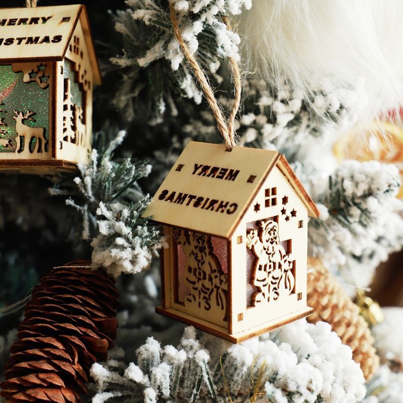 Luminous Christmas Decorations Christmas Wood With Lights anassiri.com