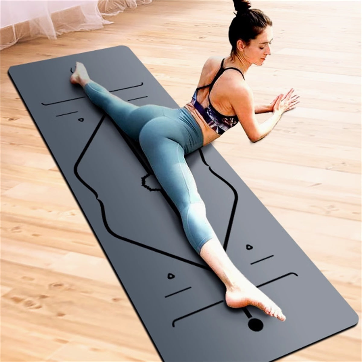 Natural Rubber Non-slip Professional 5mm Thickness Yoga Mat anassiri.com