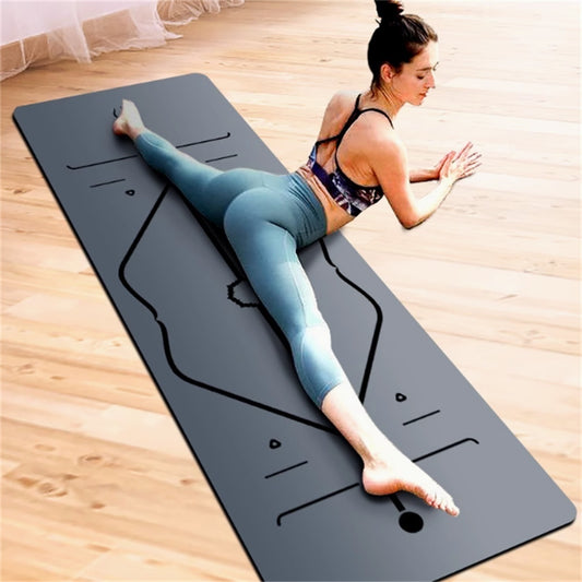 Natural Rubber Non-slip Professional 5mm Thickness Yoga Mat anassiri.com