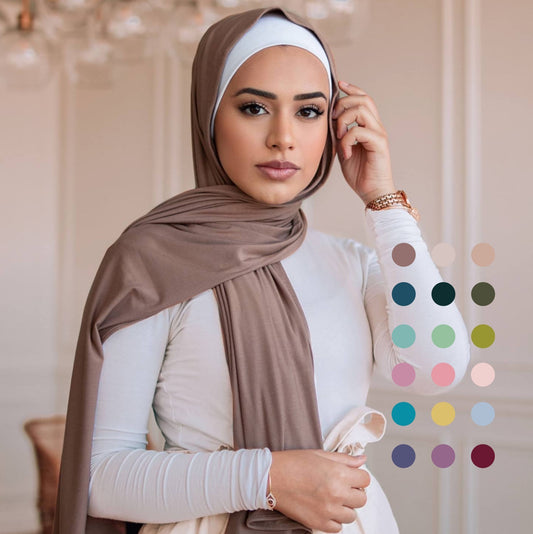 Pure Color Mercerized Cotton Scarf Women's Classic All-matching -   - anassiri.com anassiri.com