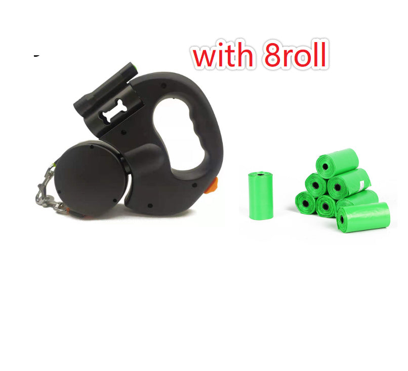 Dual Retractable Dog Leash with LED Light – 360° Tangle-Free & Reflective anassiri.com