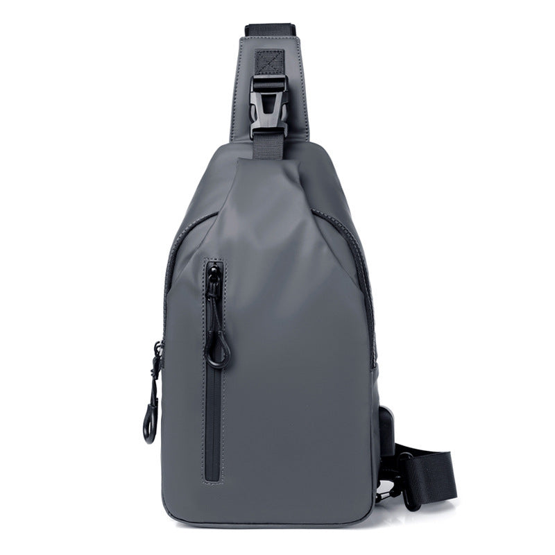 Black Sling Crossbody Backpack Shoulder Bag For Men Chest Bag anassiri.com