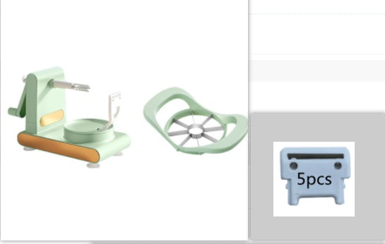 Professional and concise title: Hand-Cranked Multifunctional Peeler & Slicer for Kitchen anassiri.com