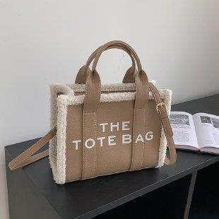 Fashion Lamb Wool Handbag Casual Foreign Style Crossbody Bag -   - anassiri.com anassiri.com
