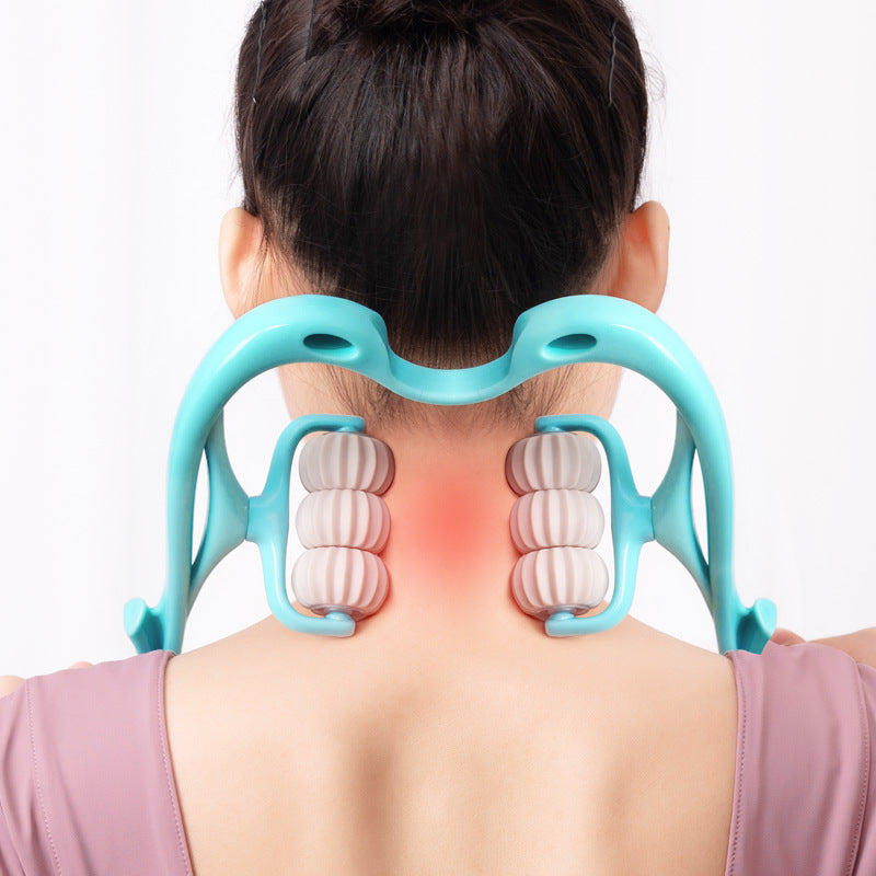 Multifunctional Manual Six-wheel Neck Massager -  women accessoire - anassiri.com anassiri.com