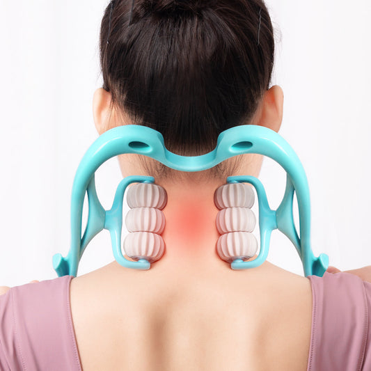 Multifunctional Manual Six-wheel Neck Massager -  women accessoire - anassiri.com anassiri.com