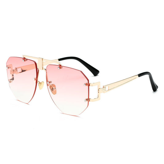 Metal frameless sunglasses women sunglasses -   - anassiri.com anassiri.com