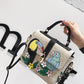 Fashion Two-Color Parrot One Shoulder Messenger Small Square Bag -  WOMEN BAGS - anassiri.com