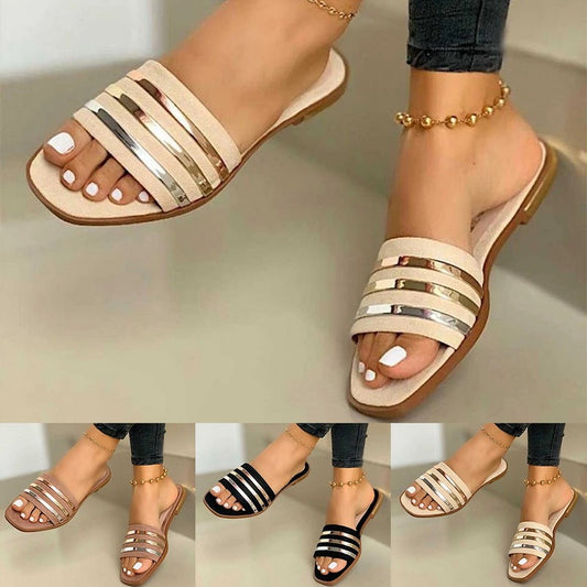 Comfortable Flat Slippers -  shoe women - anassiri.com anassiri.com