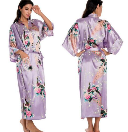 Satin Robes for Brides Wedding Robe Sleepwear Silk -   - anassiri.com anassiri.com