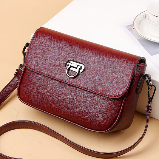 Fashion Leather Messenger Shoulder Small Square Bag -  WOMEN BAGS - anassiri.com anassiri.com