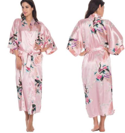 Satin Robes for Brides Wedding Robe Sleepwear Silk -   - anassiri.com anassiri.com