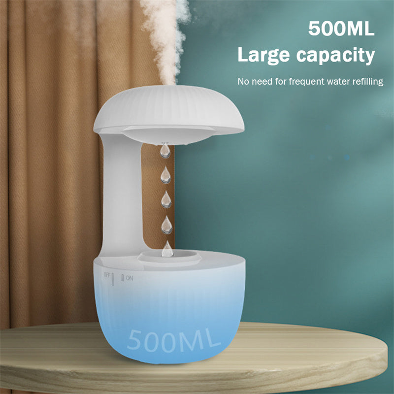 Anti-gravity Air Humidifier Mute Countercurrent Humidifier Levitating Water Drops Cool Mist Maker Fogger Relieve Fatigue -   - anassiri.com
