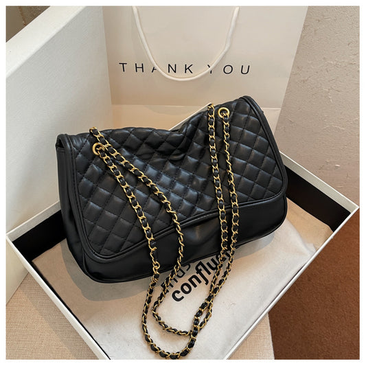 Fashion Simple Solid Color Diamond Chain Bag -  WOMEN BAGS - anassiri.com anassiri.com