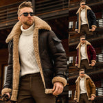 Men's Jacket Fur One Winter Coat Thicker Hair